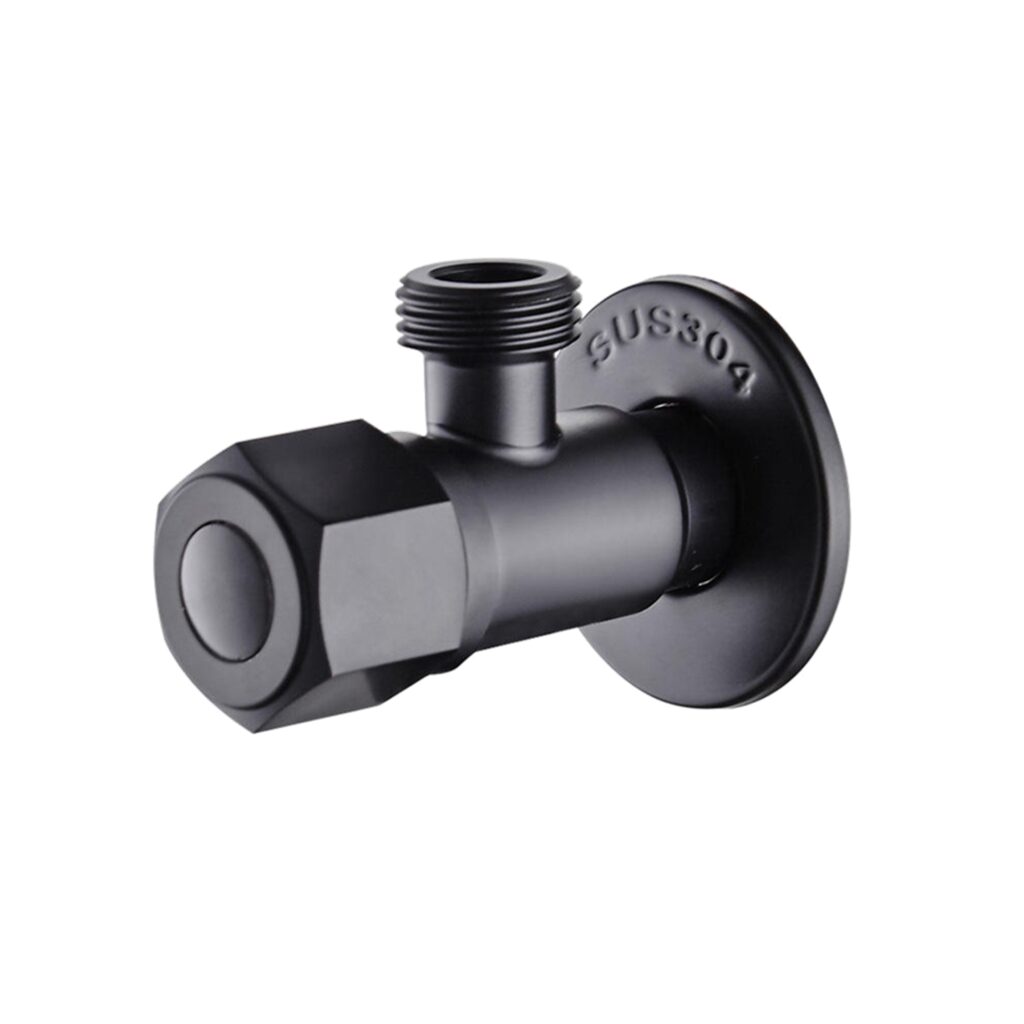 Angle Valve Black – #1 – Silica