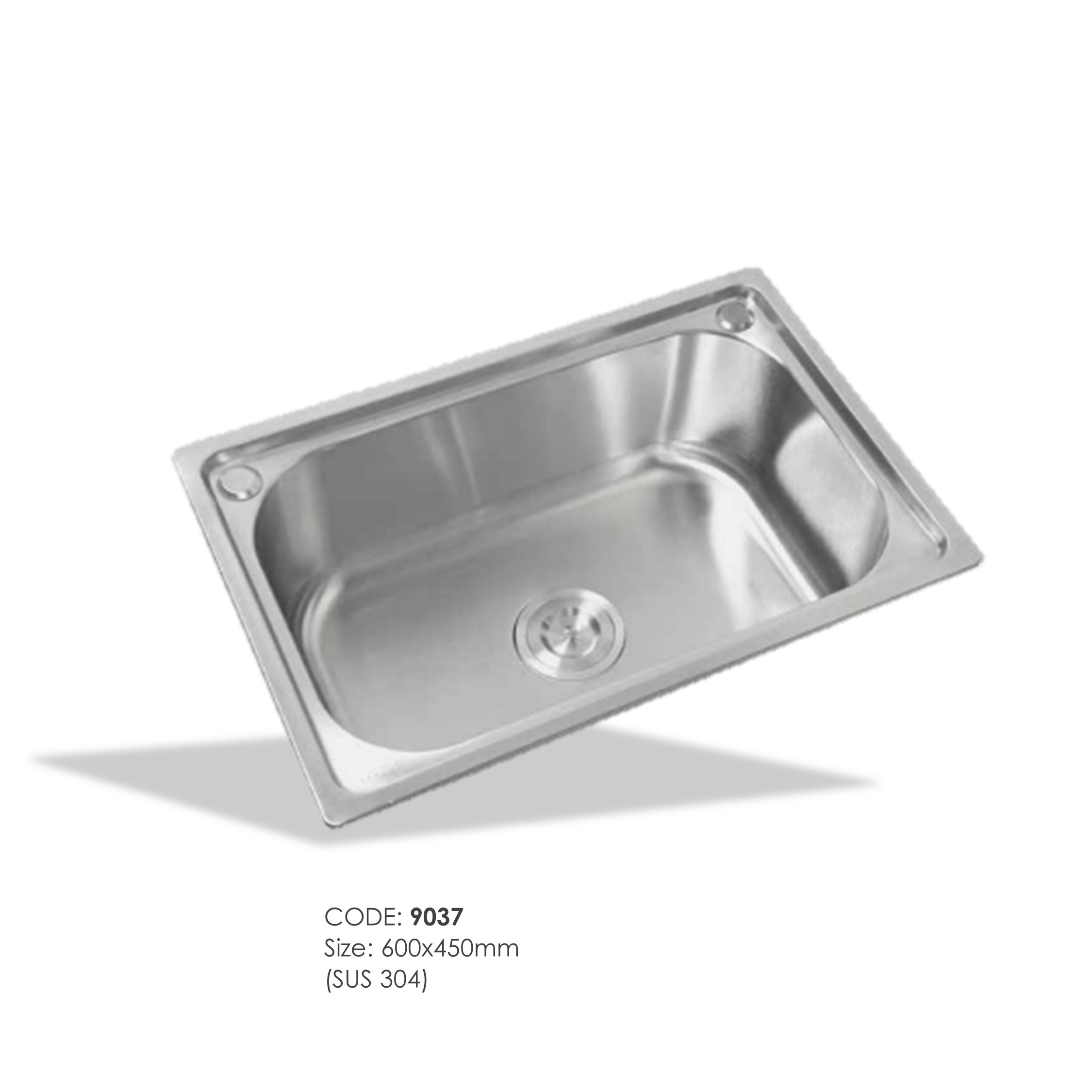 Kitchen Sink G-6045 (SUS304) 600x450mm – Silica