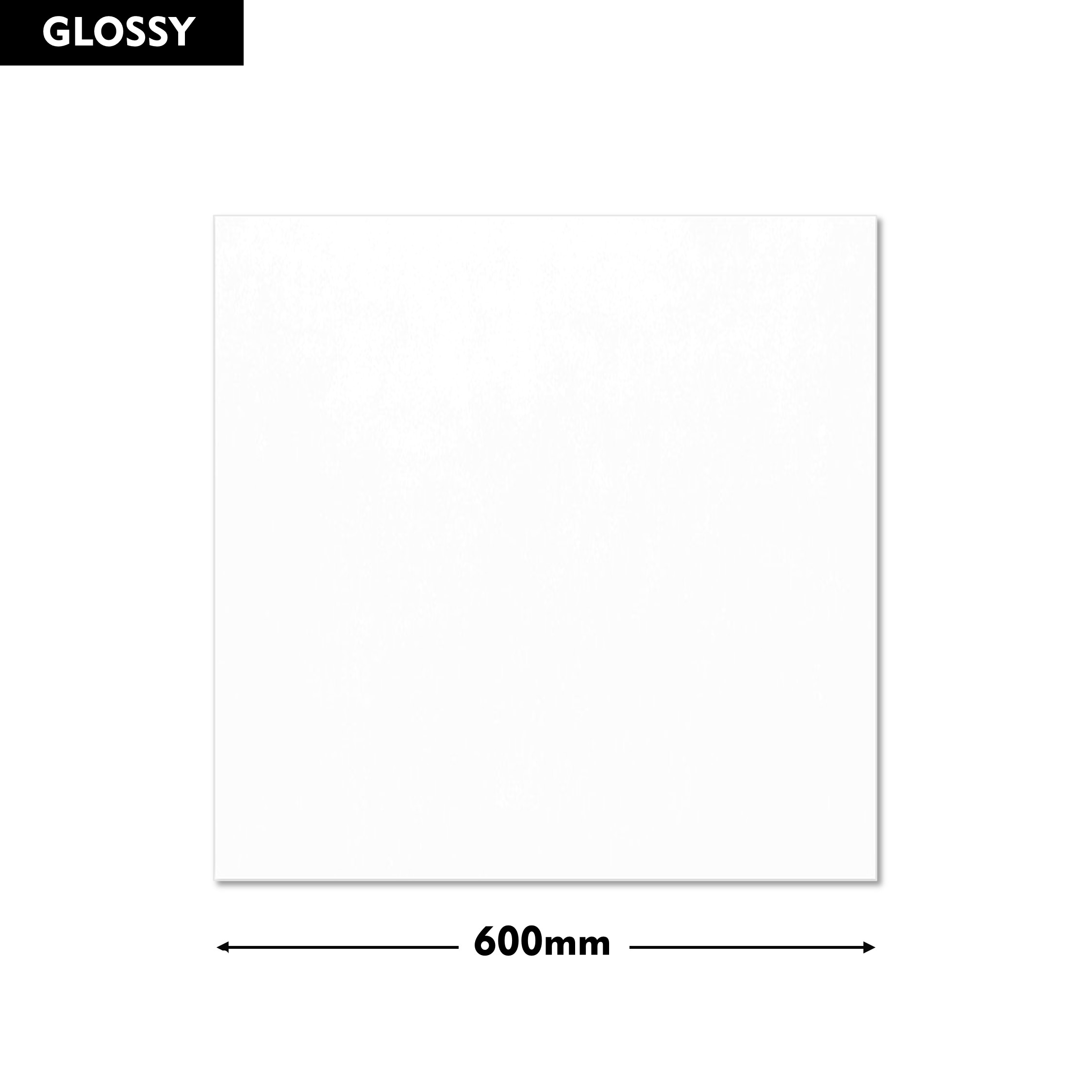 RANGE Super White Glossy 600x600mm – Silica