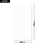 Erica Wall Tile Super White 300x600mm