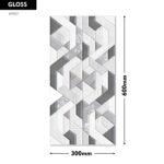 RANGE WALL TILE PLEXUS GRIS DECOR-A 300X600MM