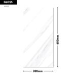 RANGE WALL TILE SIGNUM WHITE  300X600MM