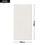 RANGE WALL TILE DIMITY DECOR-C 300X600MM