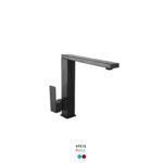 Black Metal Square Type Sink Faucet (L036)