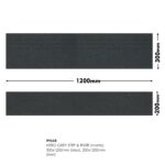 RANGE STEP & RAISER TILE NERO GREY (FULL BODY) (MATT) (30X120)(20x120)