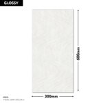 RANGE WALL TILE PASTEL GREY DECOR -C 300X600MM
